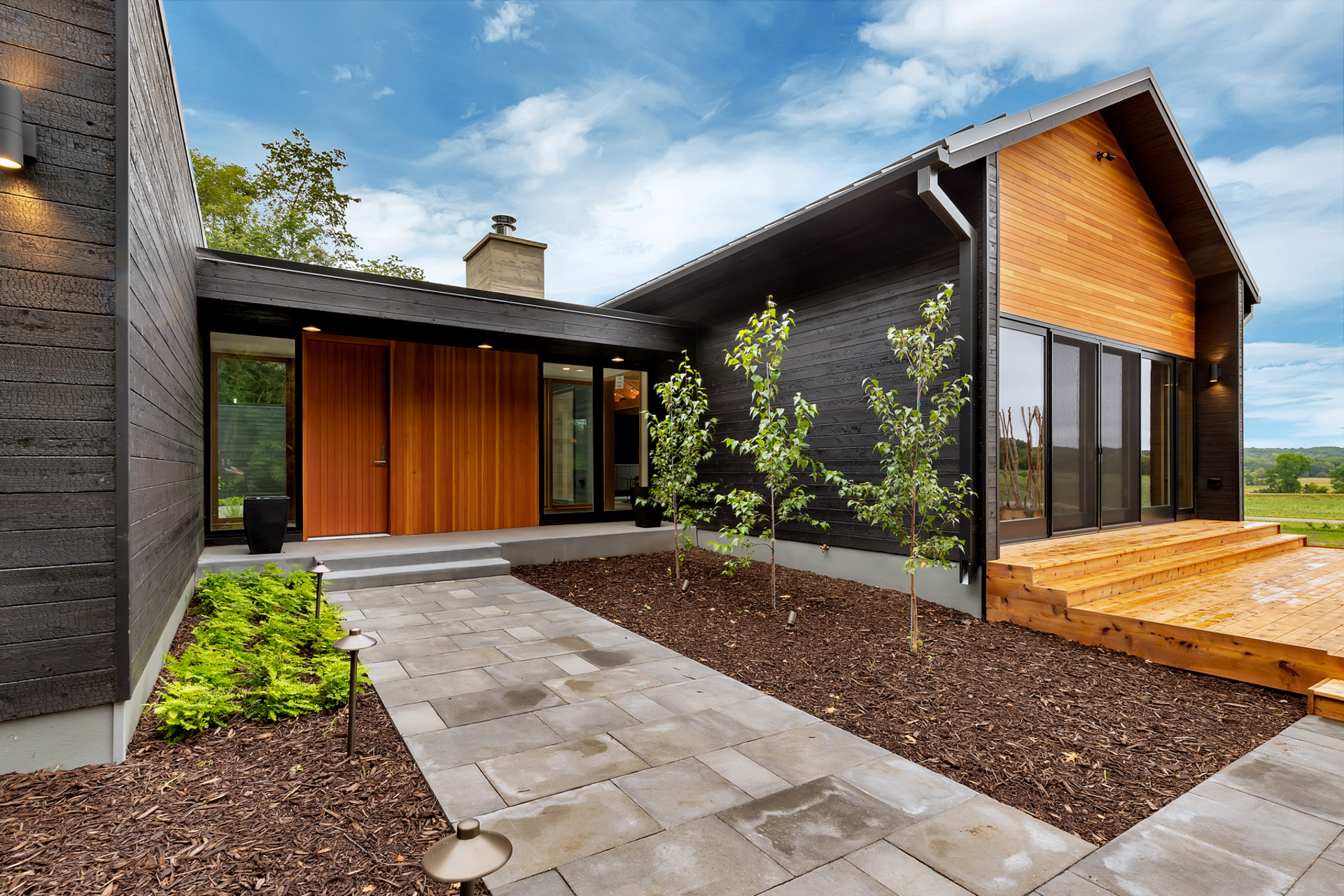 Avon House featuring Suyaki® Tung Oil Black Yakisugi Siding