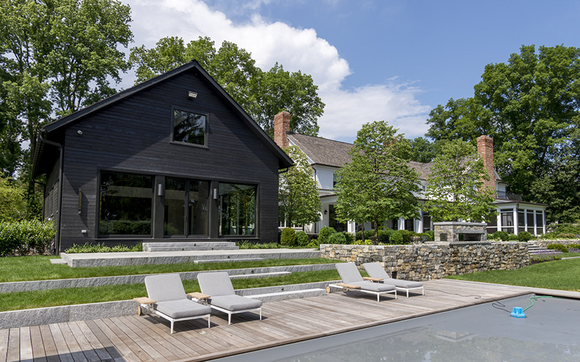 Broadview Guest House clad in Suyaki® Tung Oil Black Yakisugi Siding