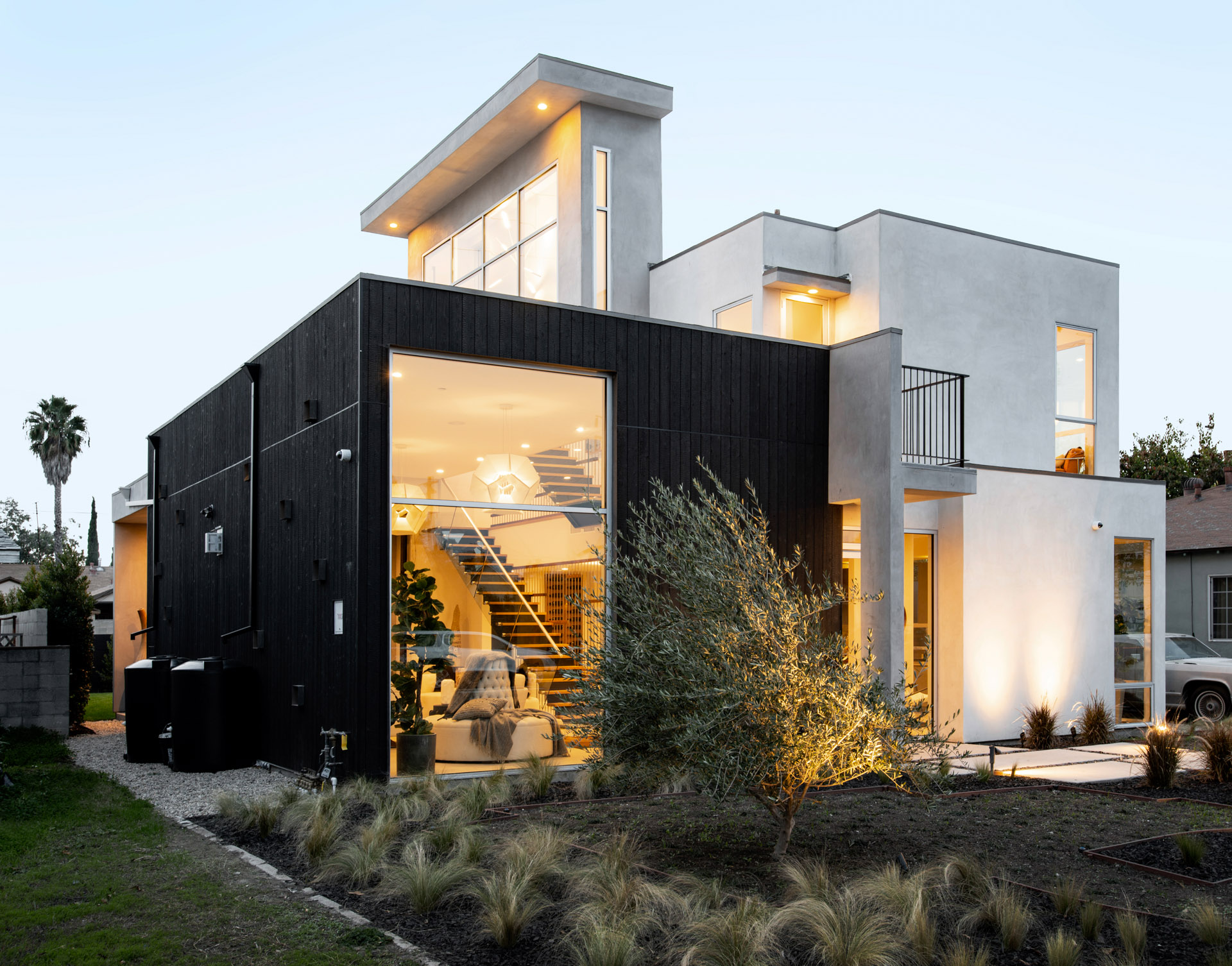 Redwood House featuring Suyaki® Tung Oil Black Yakisugi Siding
