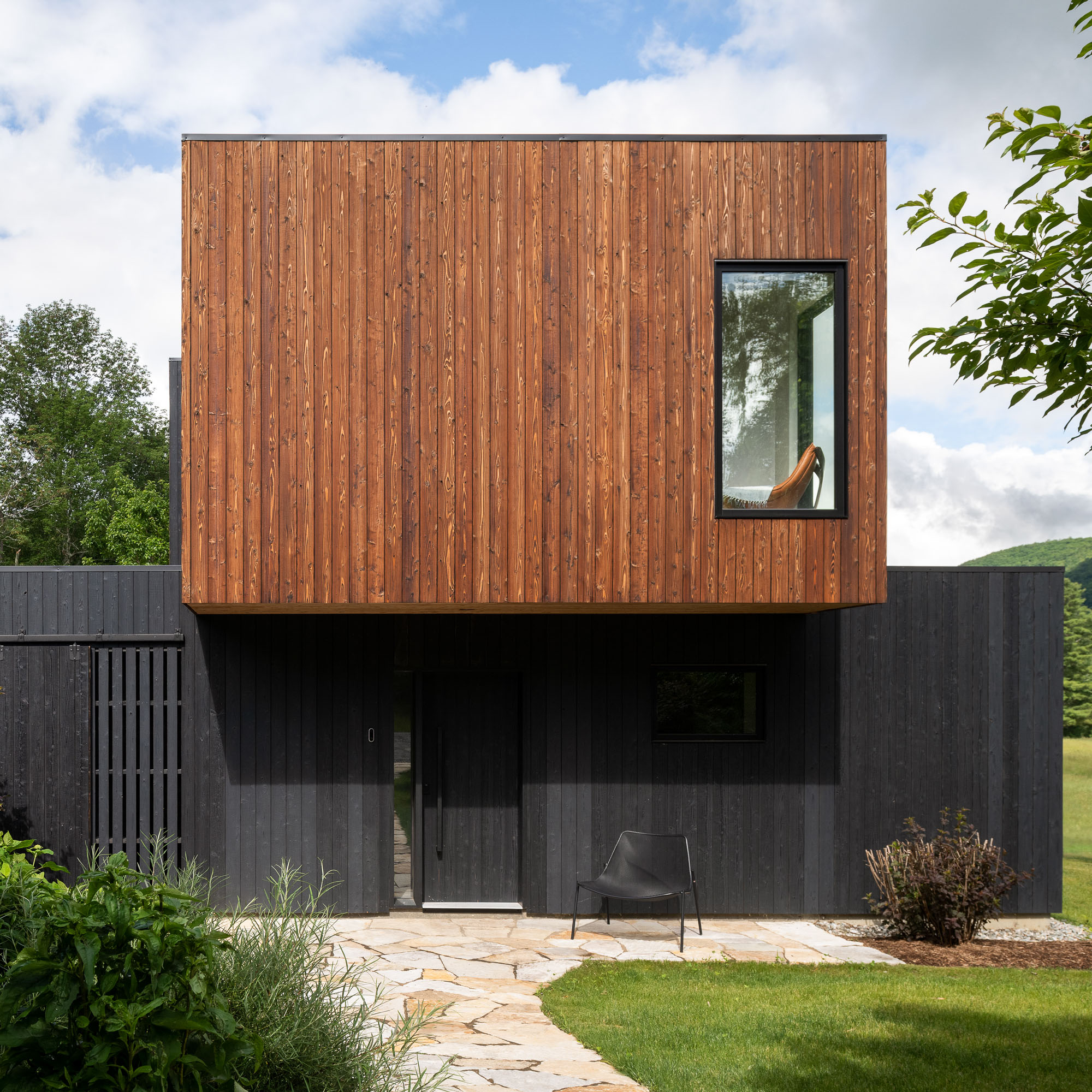 Pika-Pika® Linseed Brown Yakisugi as featured on Mountain Pool House